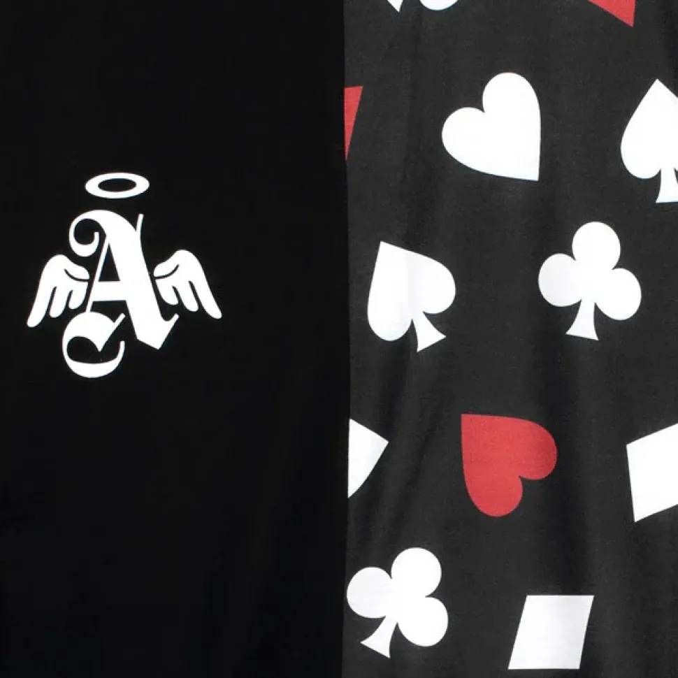 LISTEN FLAVOR Ace of Heart Playing Cards Switching Top