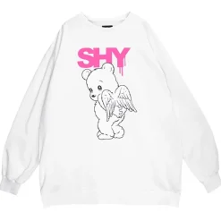 LISTEN FLAVOR Angel Bear Big Pullover
