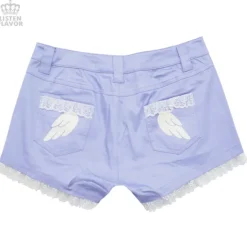 LISTEN FLAVOR Angelic Lace-up Ribbon Shorts