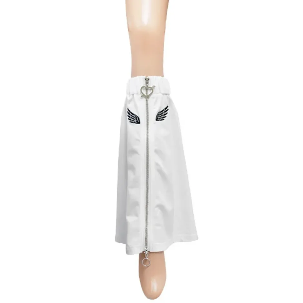 LISTEN FLAVOR Angel's Wing Heart Zip Leg Covers