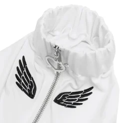 LISTEN FLAVOR Angel's Wing Heart Zip Leg Covers