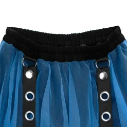 LISTEN FLAVOR Belt Equipped Fluffy Tulle Skirt