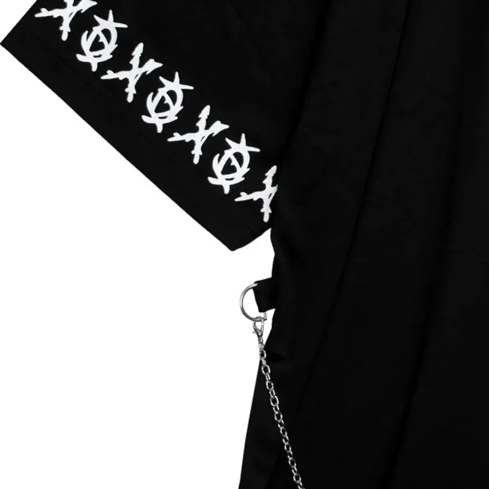 LISTEN FLAVOR Binding Kiss Hug Big Top with Chain