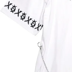 LISTEN FLAVOR Binding Kiss Hug Big Top with Chain