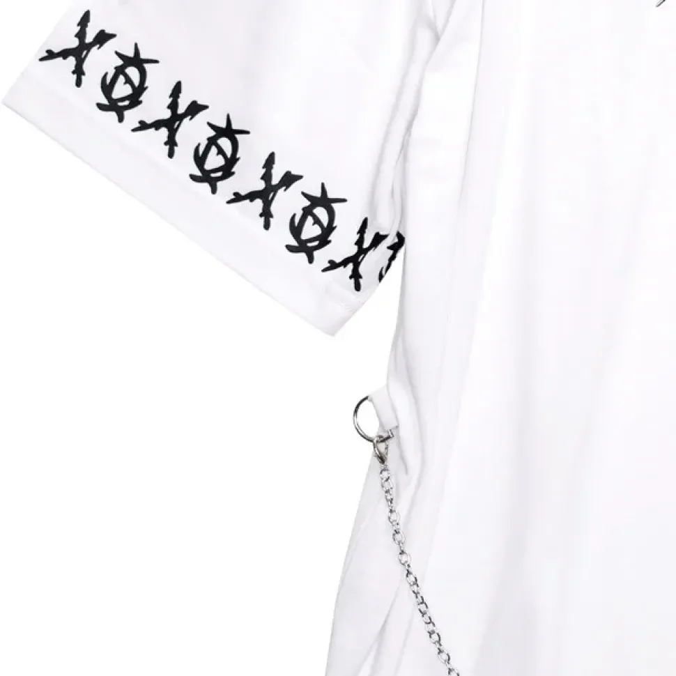 LISTEN FLAVOR Binding Kiss Hug Big Top with Chain