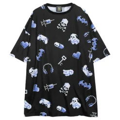 LISTEN FLAVOR 8bit Full Graphic Big T-Shirt