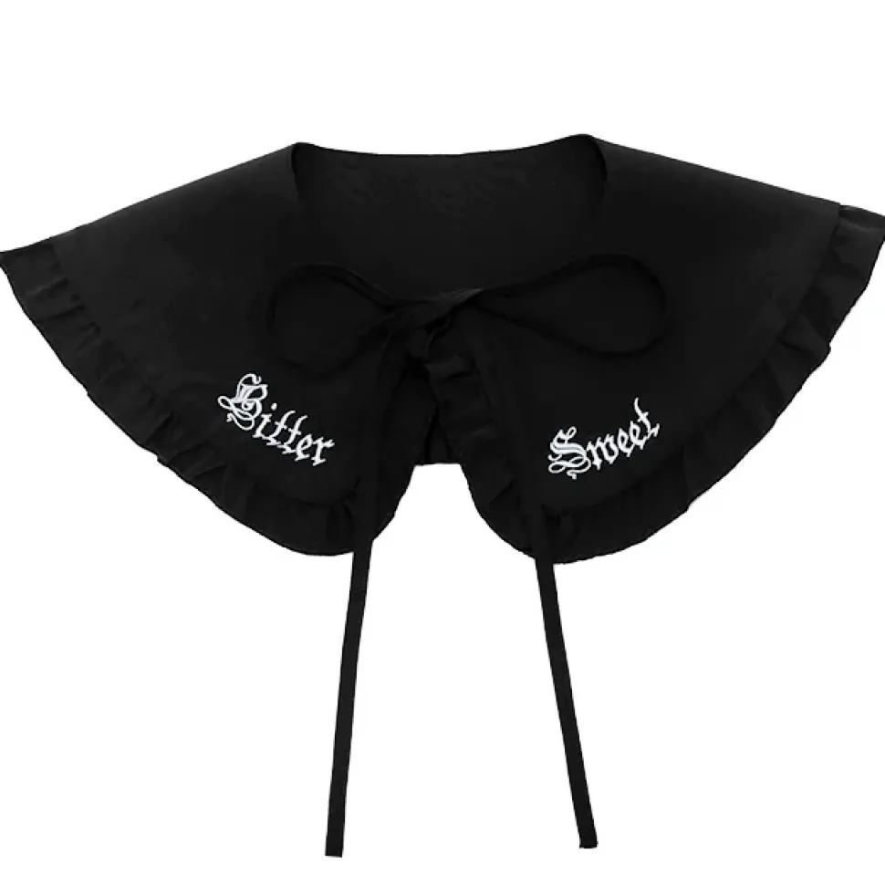 LISTEN FLAVOR Bitter Sweet Ribbon Frill Collar