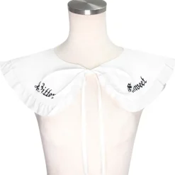 LISTEN FLAVOR Bitter Sweet Ribbon Frill Collar