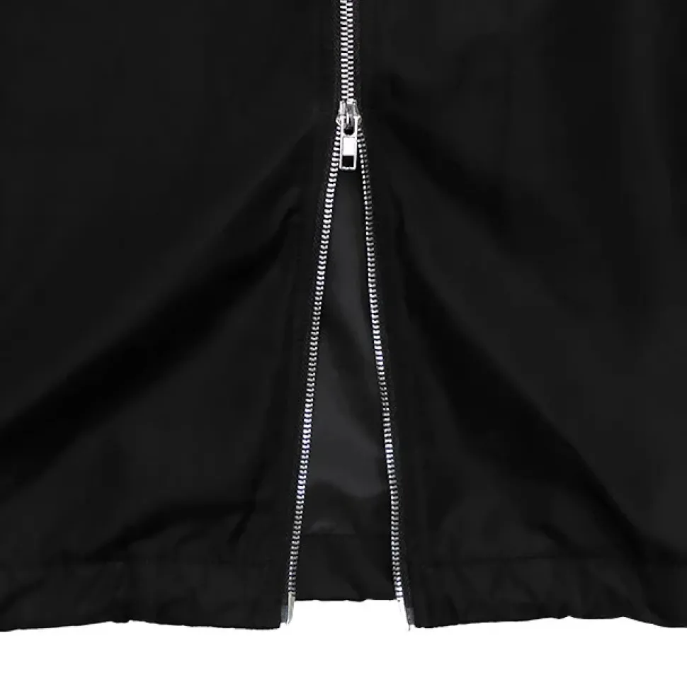 LISTEN FLAVOR Black 8-Bit Skull Anorak Jacket