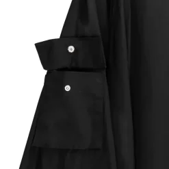 LISTEN FLAVOR Black Cargo Long Skirt