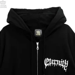 LISTEN FLAVOR Black Cypris Morpho Zip Hoodie