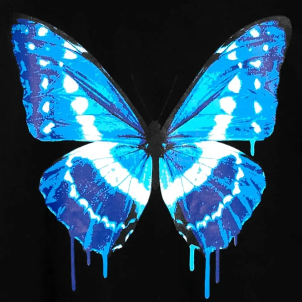 LISTEN FLAVOR Black Cypris Morpho Zip Hoodie