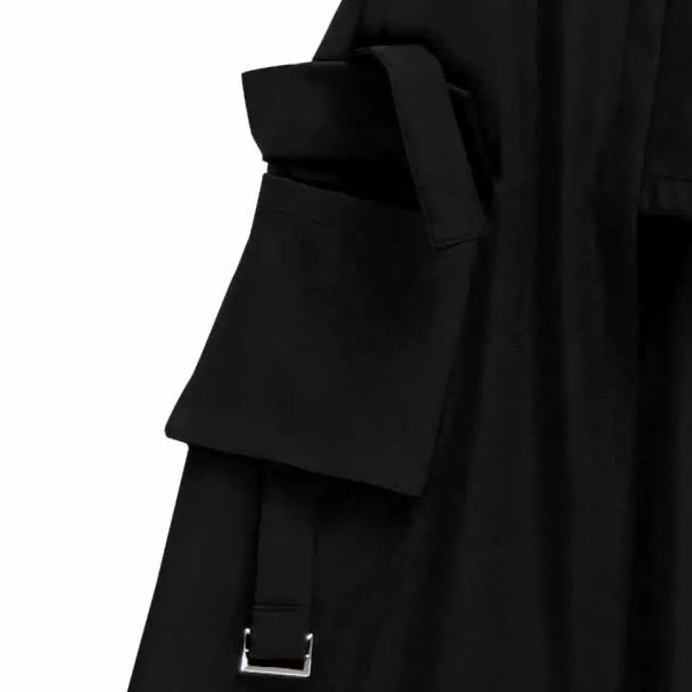 LISTEN FLAVOR Black Layered Eyelet Skirt w/ Shorts