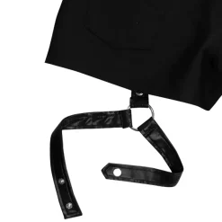 LISTEN FLAVOR Black Shorts w/ Harness Garter Belt