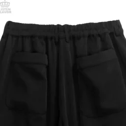 LISTEN FLAVOR Black Zettai Ryoiki Detachable Pants