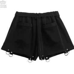 LISTEN FLAVOR Black Zettai Ryoiki Detachable Pants