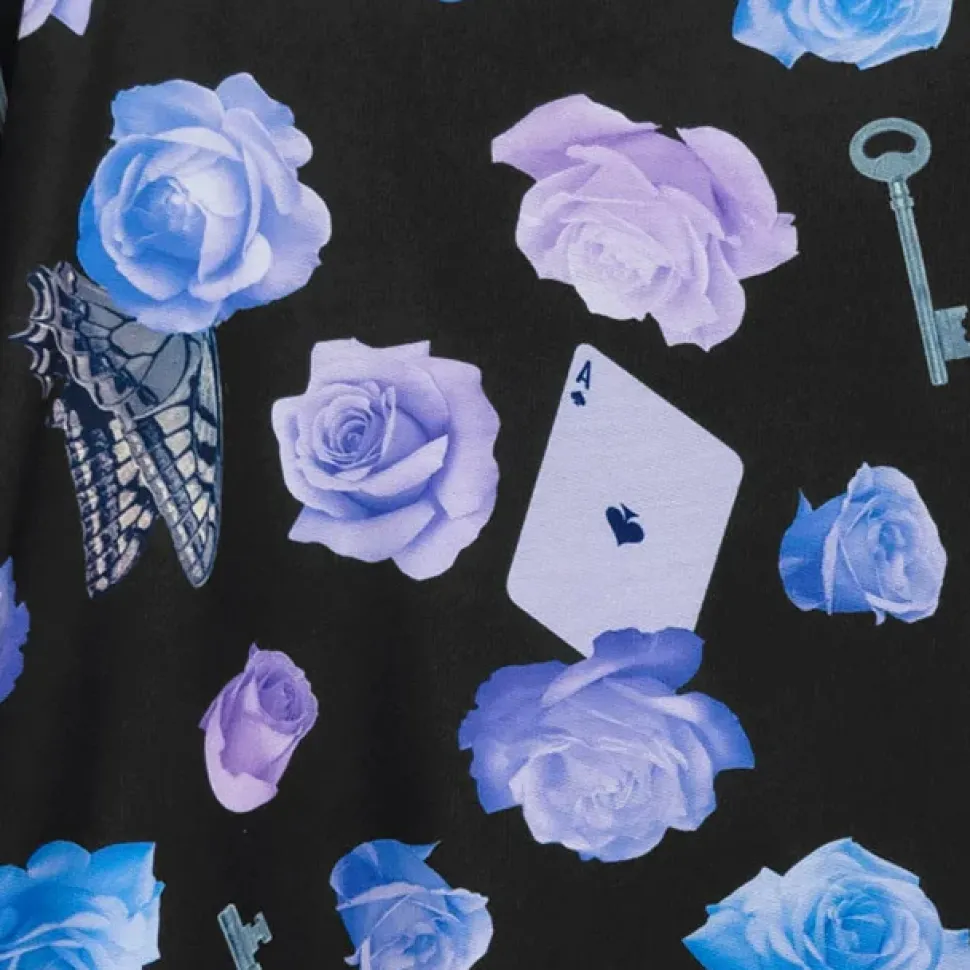 LISTEN FLAVOR Blue Rose Sailor Blouson