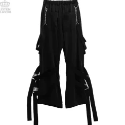 LISTEN FLAVOR Bondage Cargo Pants w/ Chain Suspenders