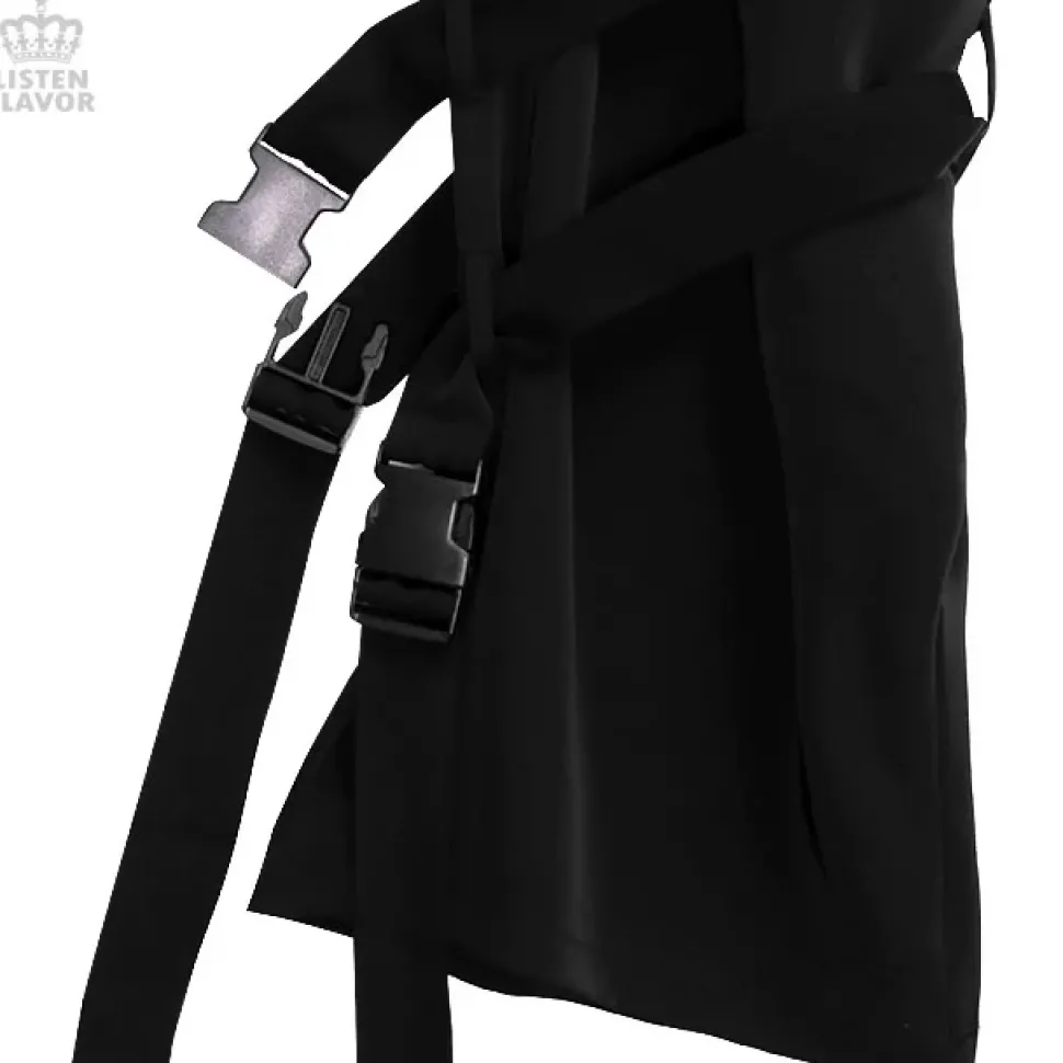 LISTEN FLAVOR Bondage Cargo Pants w/ Chain Suspenders