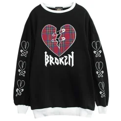 LISTEN FLAVOR Broken Heart Pullover
