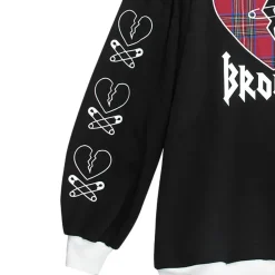 LISTEN FLAVOR Broken Heart Pullover
