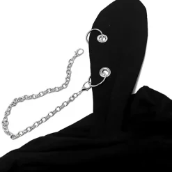 LISTEN FLAVOR Bunny Ear Ghost Hoodie