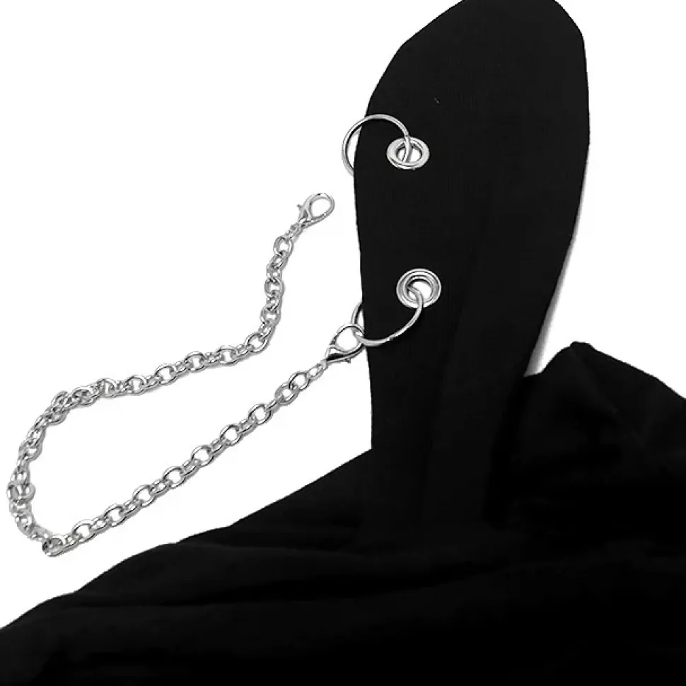 LISTEN FLAVOR Bunny Ear Ghost Hoodie