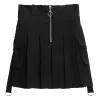 LISTEN FLAVOR Cargo Pocket Pleated Skirt