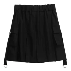 LISTEN FLAVOR Cargo Pocket Pleated Skirt