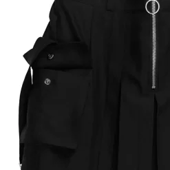 LISTEN FLAVOR Cargo Pocket Pleated Skirt