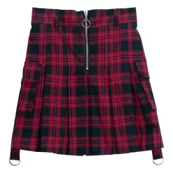 LISTEN FLAVOR Cargo Pocket Pleated Skirt
