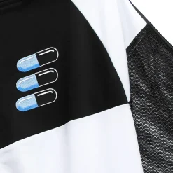 LISTEN FLAVOR Cat Ear Capsule Mesh Jersey Hoodie