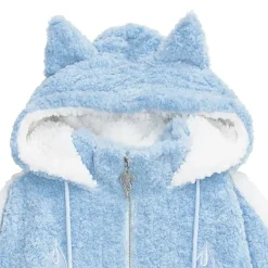 LISTEN FLAVOR Cat Ear Fire Boa Blouson