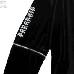 LISTEN FLAVOR Cat Eye Velour Half-Zip Pullover