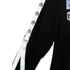 LISTEN FLAVOR Cat is Watching Half-Zip Pullover