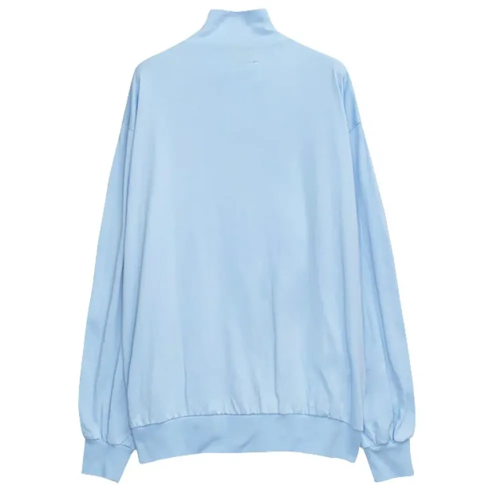 LISTEN FLAVOR Cat is Watching Half-Zip Pullover