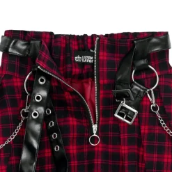 LISTEN FLAVOR Center Zip Skirt w/ Chain