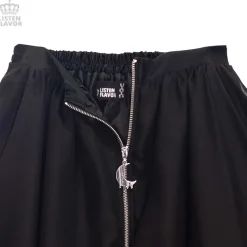 LISTEN FLAVOR Center Zip Hemline Skirt
