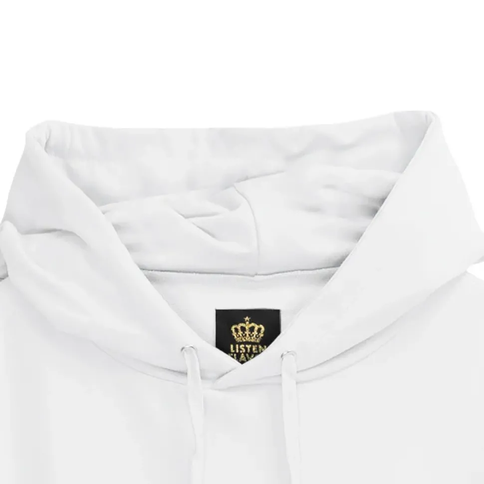 LISTEN FLAVOR Chandelier Lace-Up Sleeve Hoodie