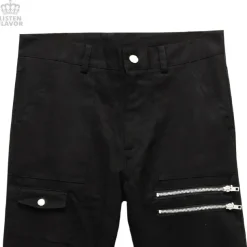 LISTEN FLAVOR Checkered Convertible Bondage Pants