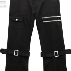 LISTEN FLAVOR Checkered Convertible Bondage Pants