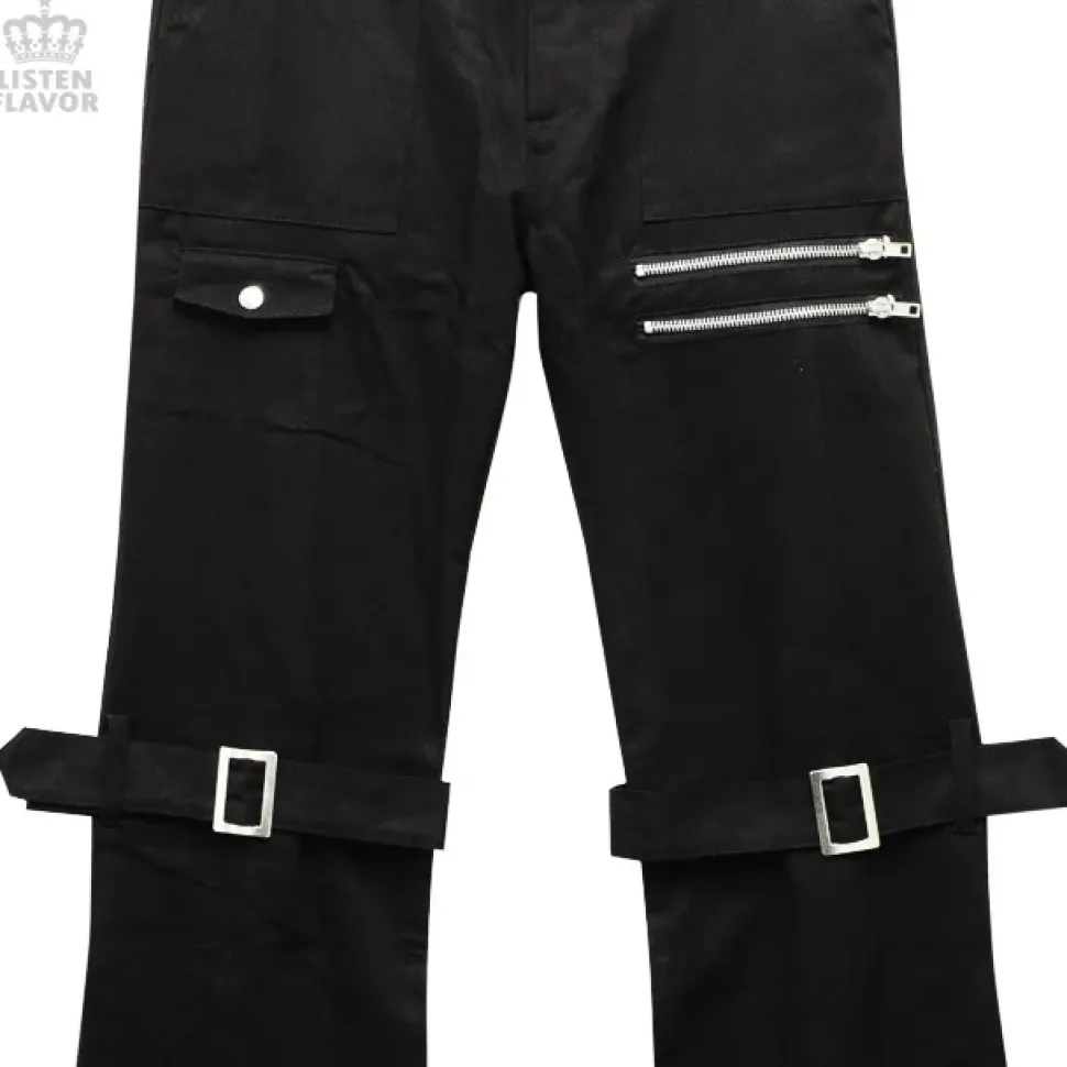 LISTEN FLAVOR Checkered Convertible Bondage Pants