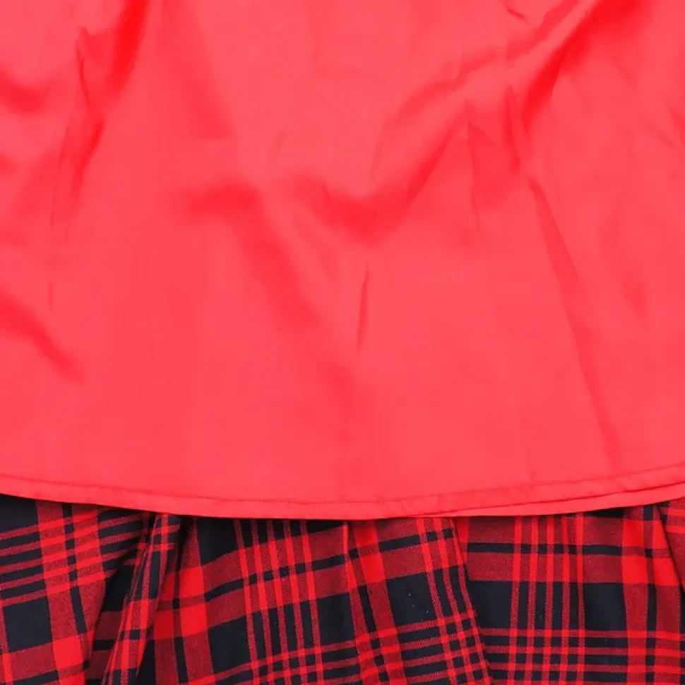 LISTEN FLAVOR Checkered Maxi Skirt