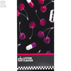 LISTEN FLAVOR Cherry Knee-High Socks