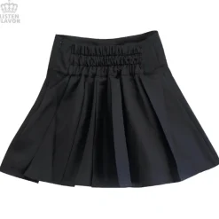 LISTEN FLAVOR Cherry Lace-Up Pleated Skirt