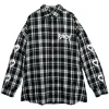 LISTEN FLAVOR Crazy Bear Checkered Shirt