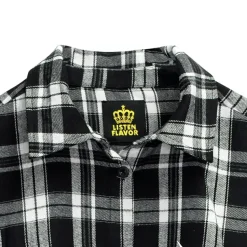 LISTEN FLAVOR Crazy Bear Checkered Shirt