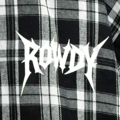 LISTEN FLAVOR Crazy Bear Checkered Shirt