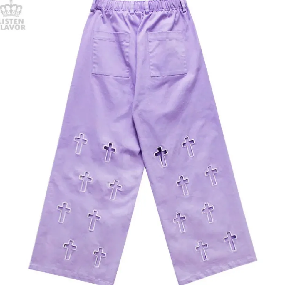 LISTEN FLAVOR Cross Wide Pants