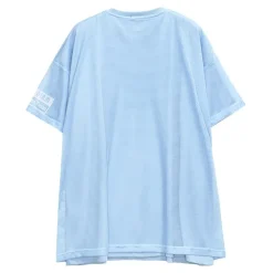 LISTEN FLAVOR Cyber Skull Mesh Layer T-Shirt